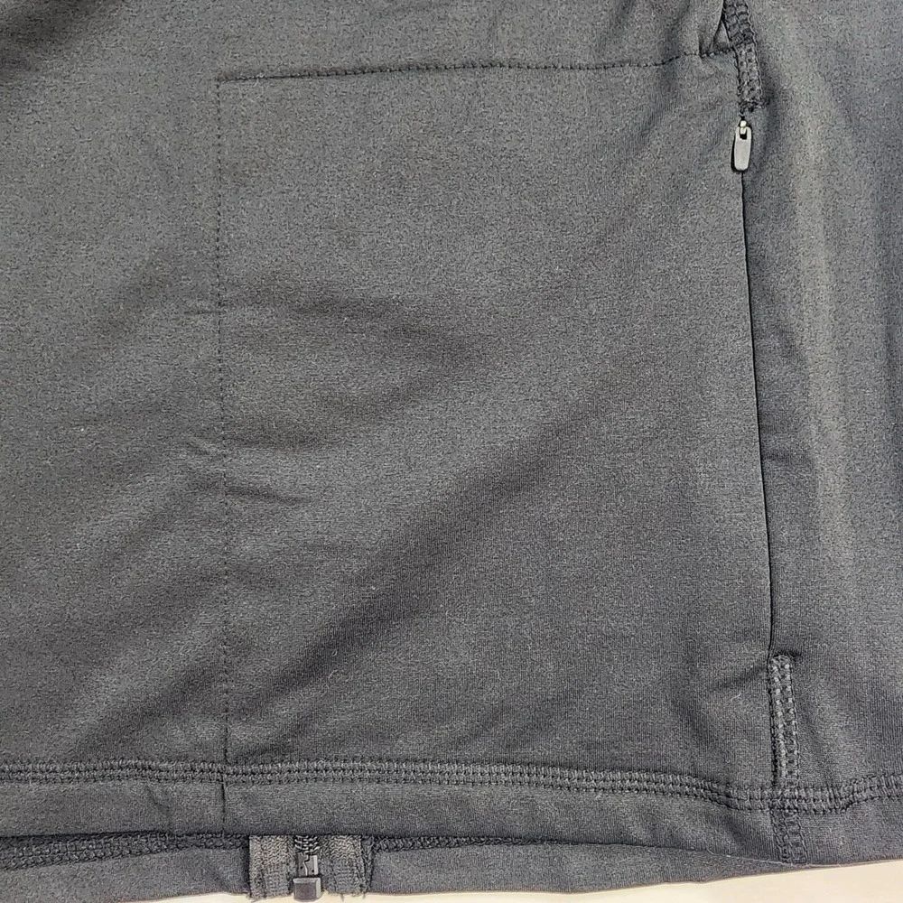 True Religion Mens Vest Sweatshirt Full Zip Black Stretch Performance Size M